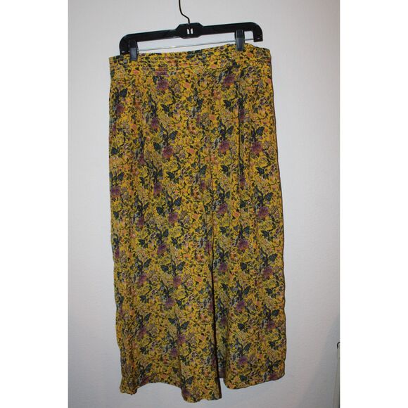 MADEWELL x KAREN WALKER floral potter pants 100% Silk size 12 womens - Picture 5 of 11